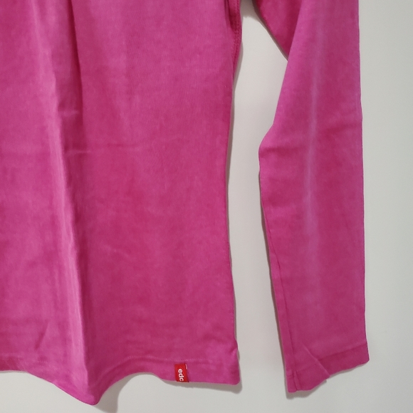 Esprit pink scoop neck ruched pink long sleeve small - Picture 5 of 8